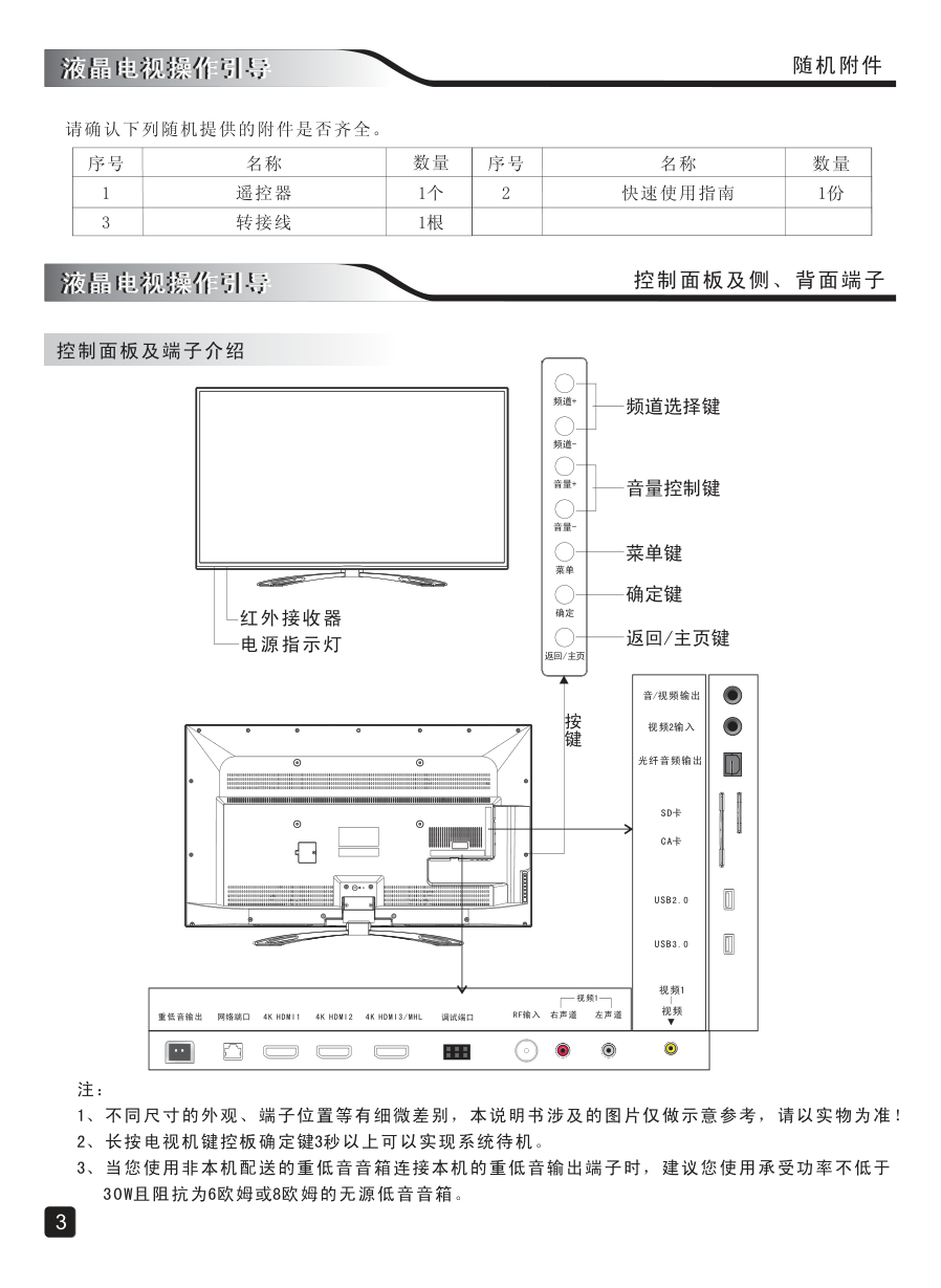 创维55E8EUS液晶彩电使用说明书-4 创维55E8EUS液晶彩电使用说明书-4