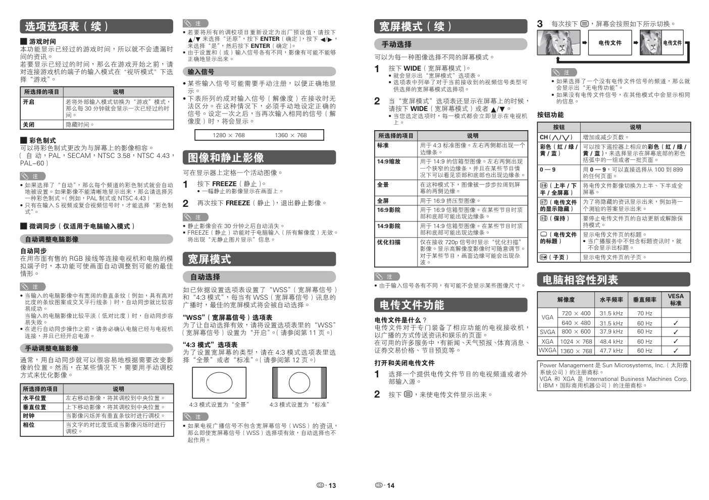 SHARP LC-19LE520M液晶彩色电视机使用说明书-6 SHARP LC-19LE520M液晶彩色电视机使用说明书-6