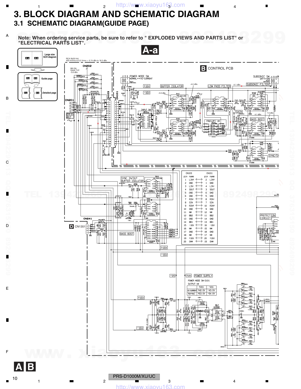 先锋PIONEER PRS-D1000M音响电路图-9 先锋PIONEER PRS-D1000M音响电路图-9