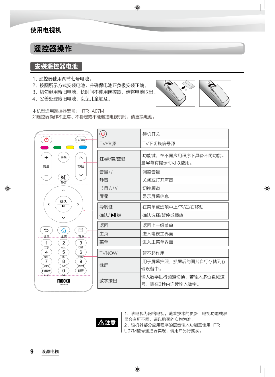 海尔U48A5液晶彩电使用说明书-9