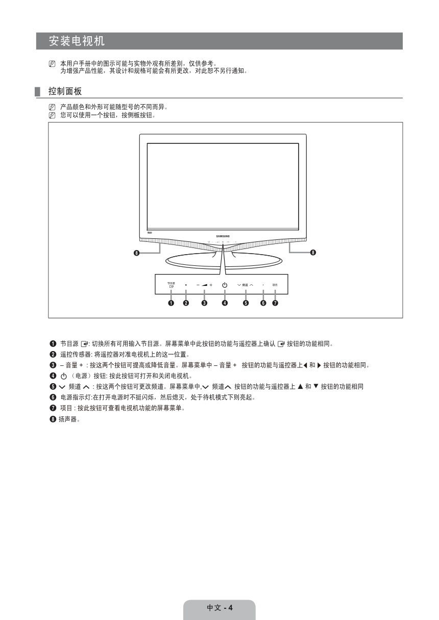 三星LA22B350F2液晶彩电使用说明书-5 三星LA22B350F2液晶彩电使用说明书-5