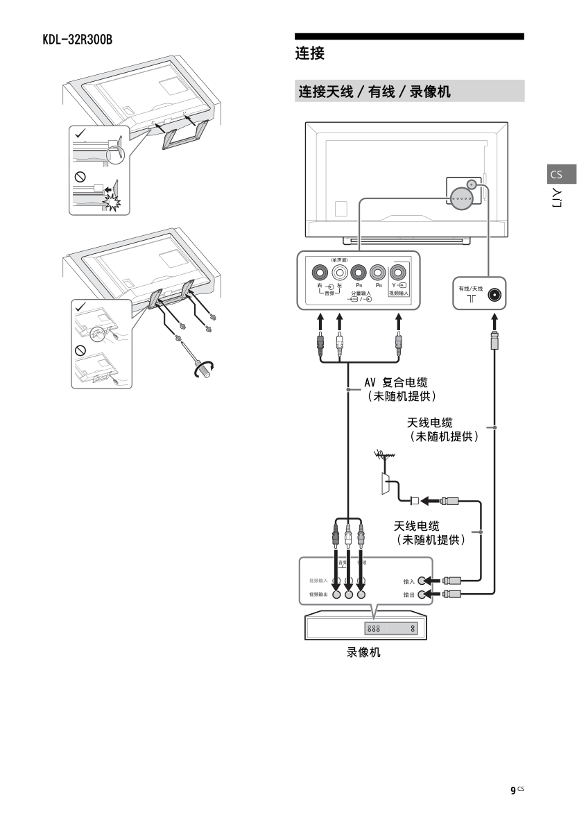 索尼KDL-32R300B液晶彩电使用说明书-8