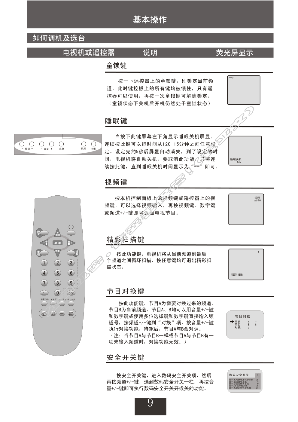 创维21NF8800A(3Y30机芯)彩电使用说明书-8