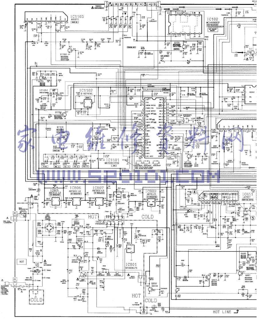 松下TC-2150R TC-2150RS TC-2155R彩电图纸-2