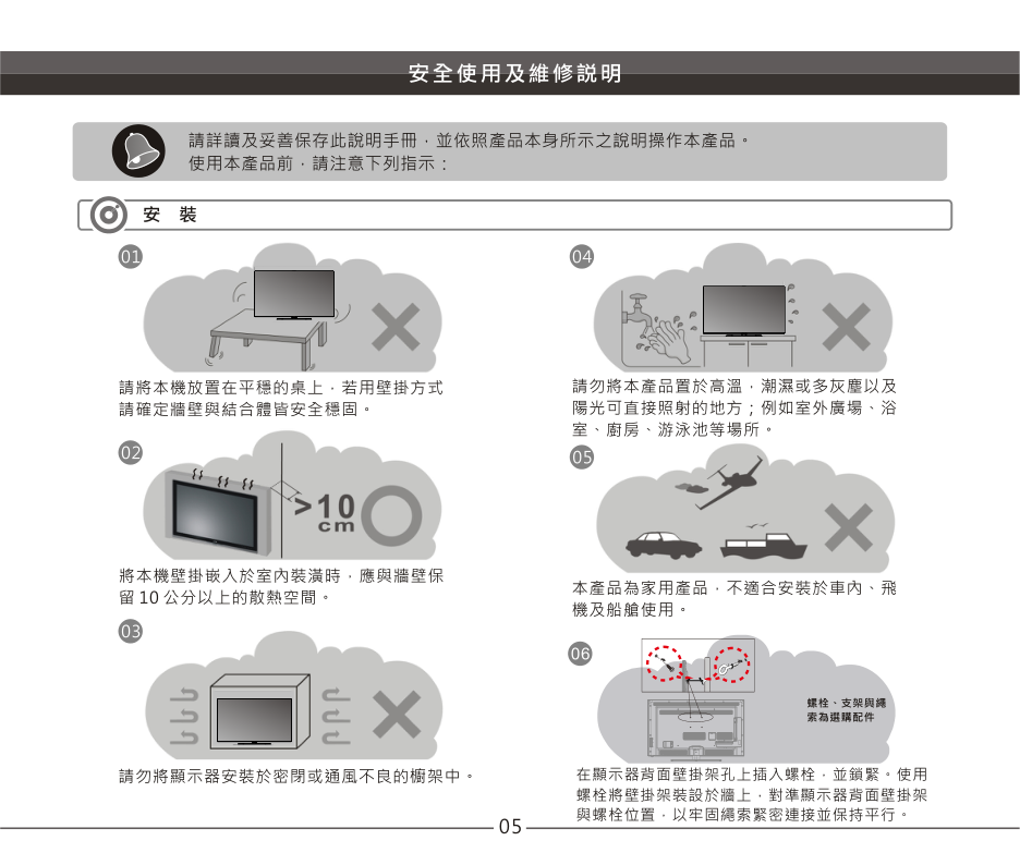 声宝EM-50NT15D液晶彩电使用说明书-5 声宝EM-50NT15D液晶彩电使用说明书-5