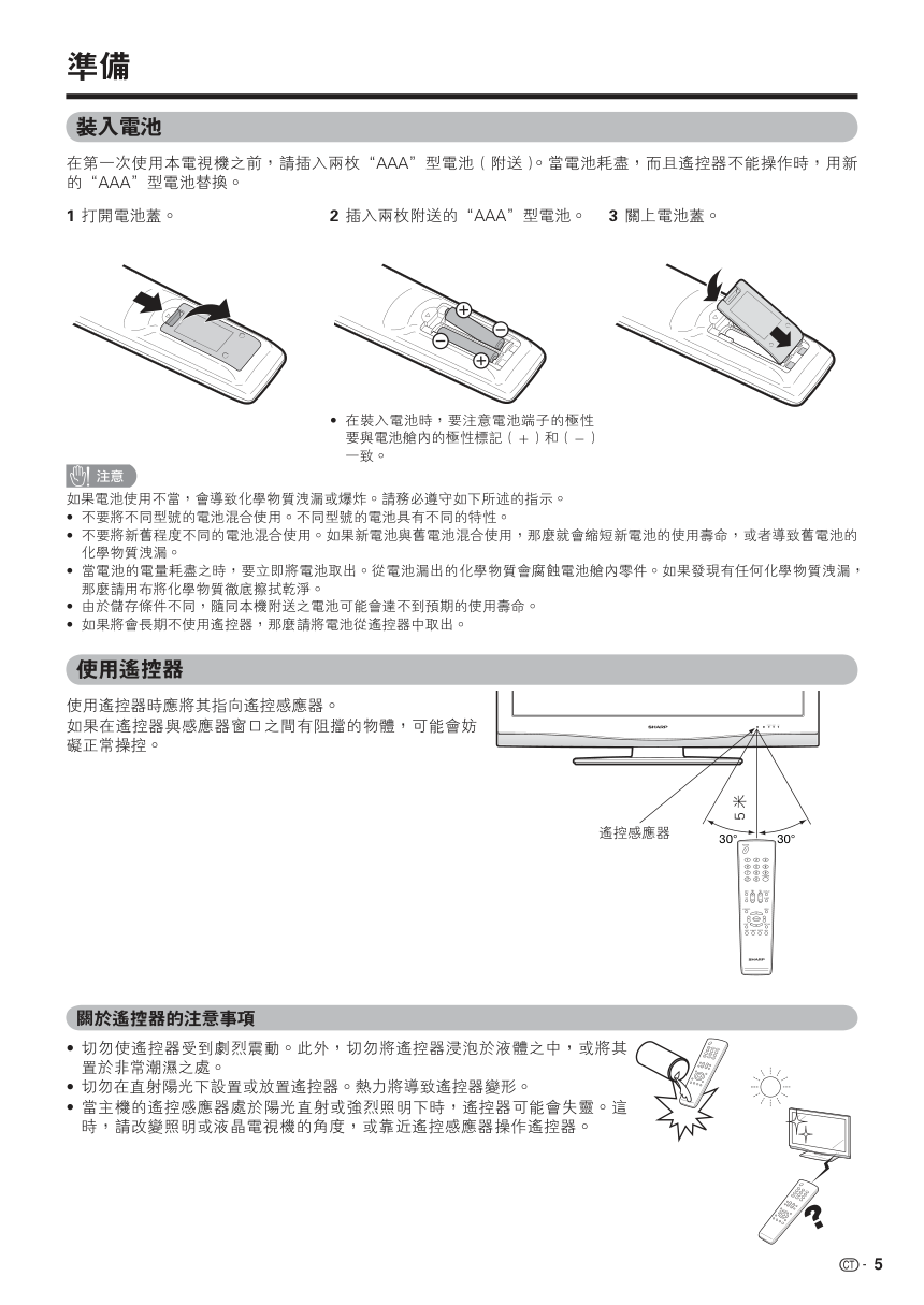 声宝LC-42P7H型液晶电视机说明书-6 声宝LC-42P7H型液晶电视机说明书-6