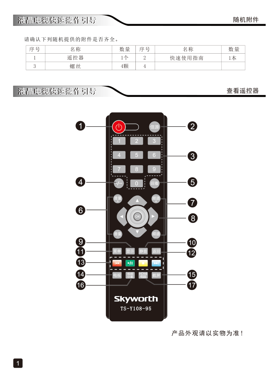 创维39E361S液晶彩电使用说明书-2 创维39E361S液晶彩电使用说明书-2
