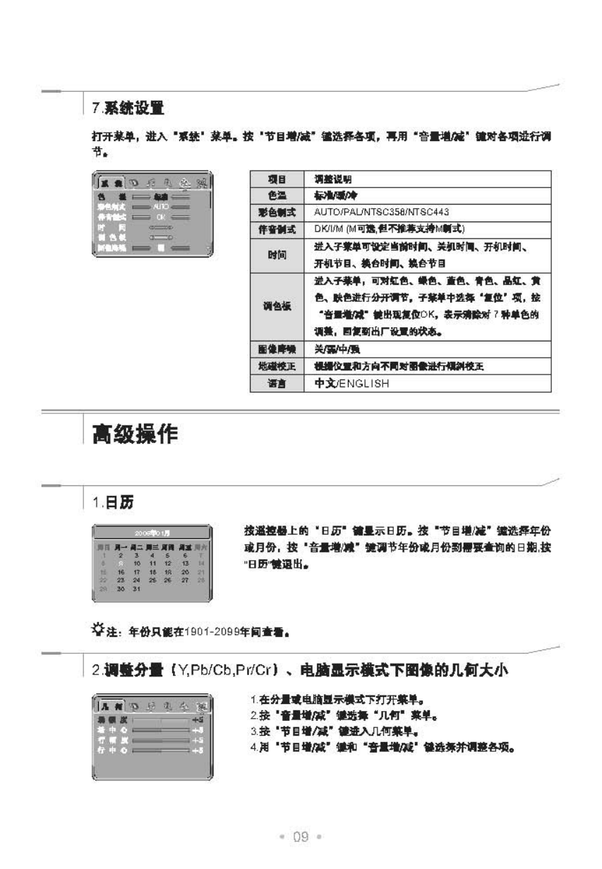 TCL王牌32V6PB彩电使用说明书-9