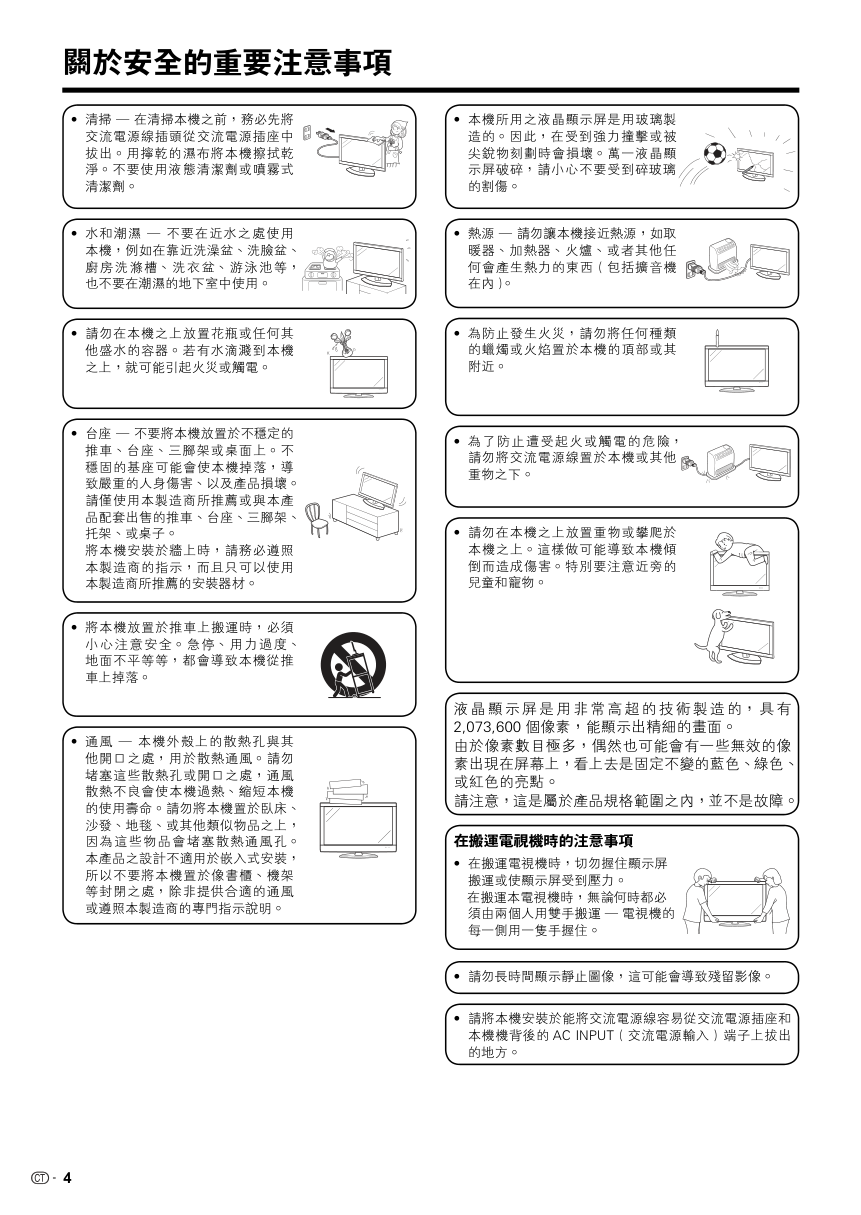 声宝LC-42A66M型液晶电视机说明书-4