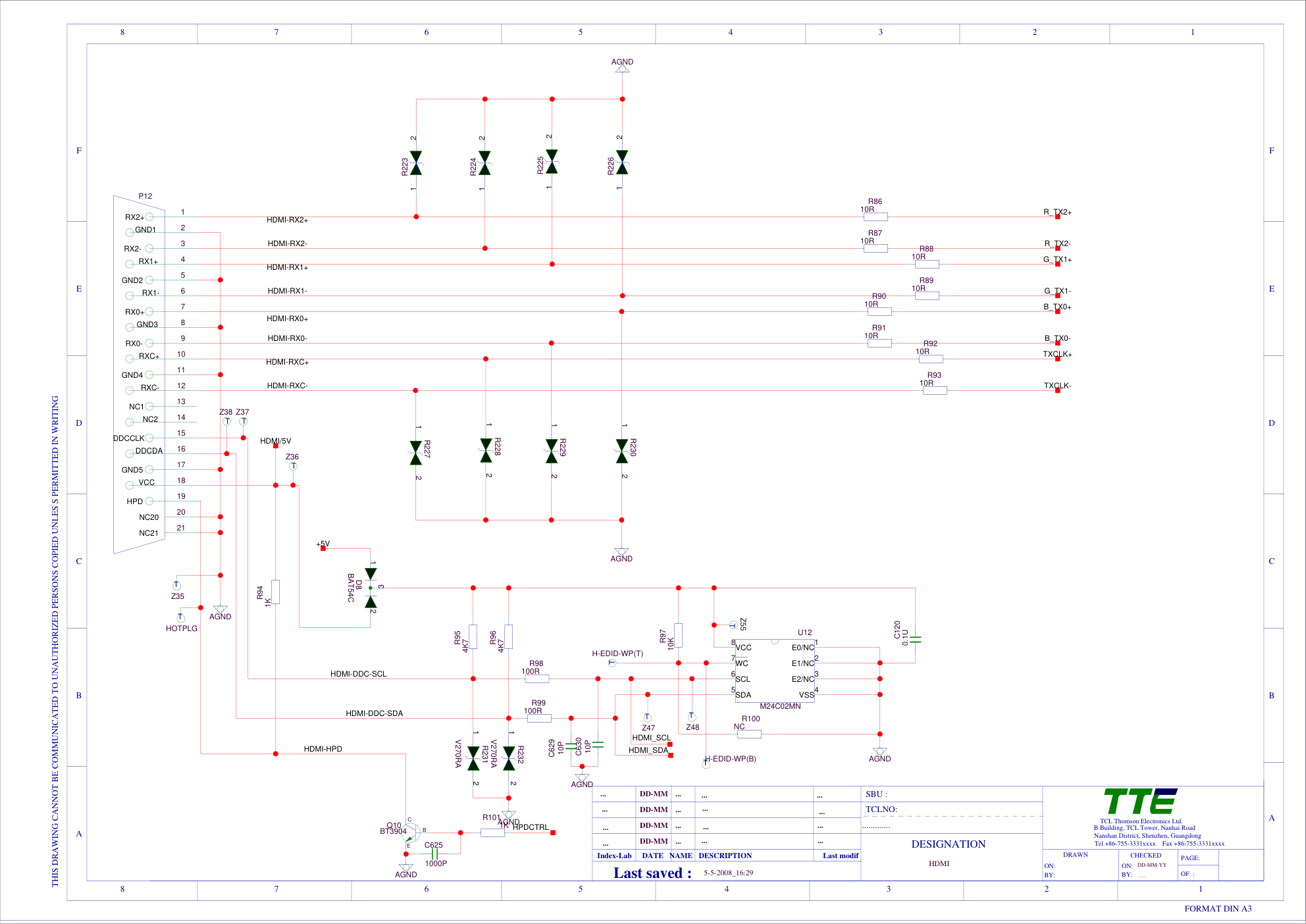 TCL L32F19液晶电视(MS19LR机芯)主板电路图-3 TCL L32F19液晶电视(MS19LR机芯)主板电路图-3