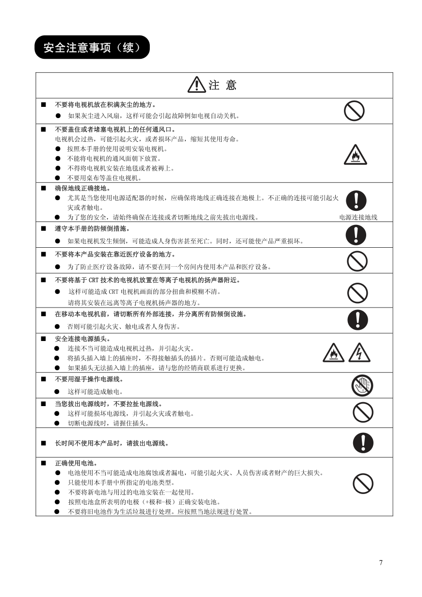 HITACHI CLE-998等离子电视说明书-6 HITACHI CLE-998等离子电视说明书-6
