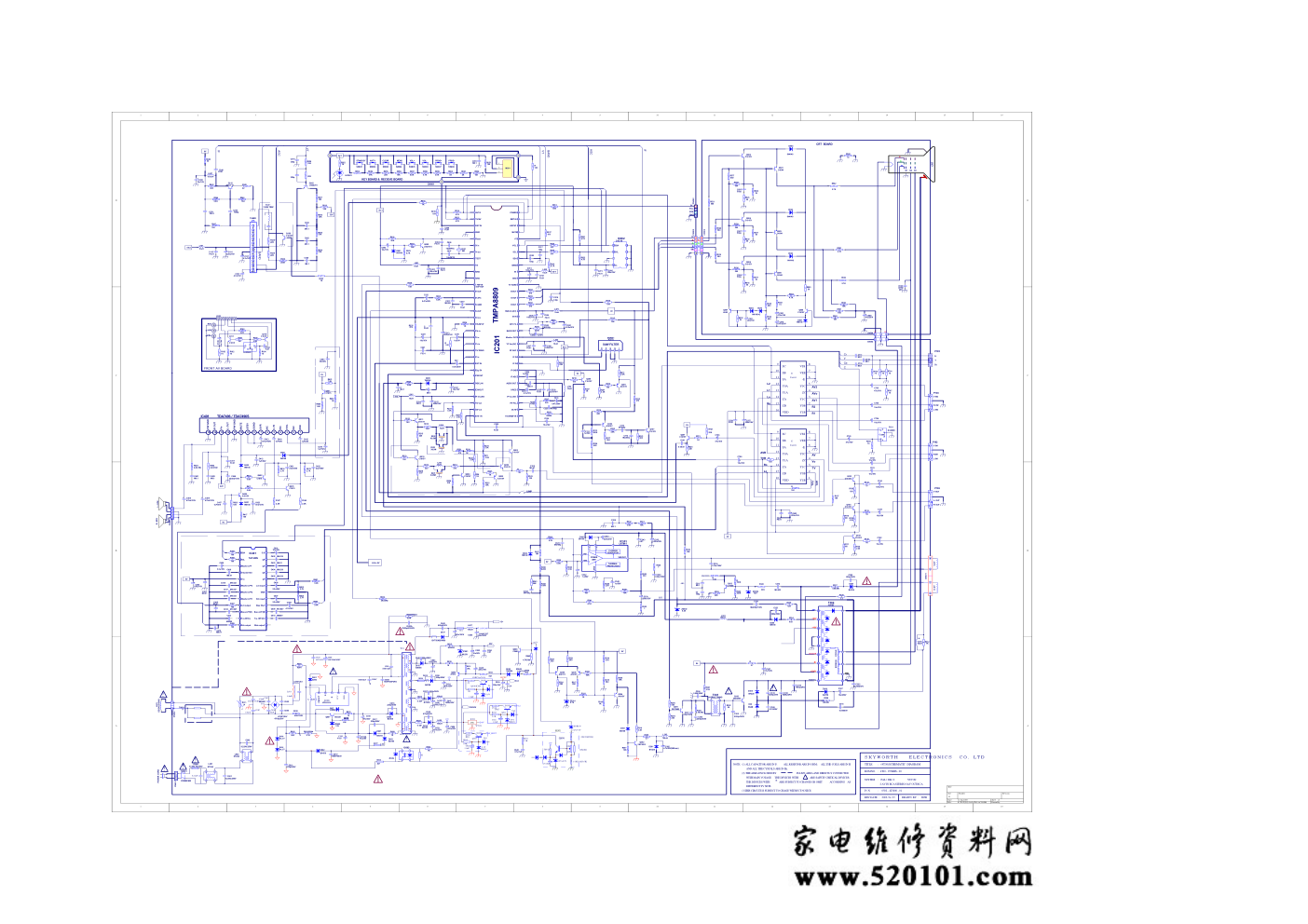 创维29T68AA彩电(5T36机芯)电路原理图-0 创维29T68AA彩电(5T36机芯)电路原理图-0
