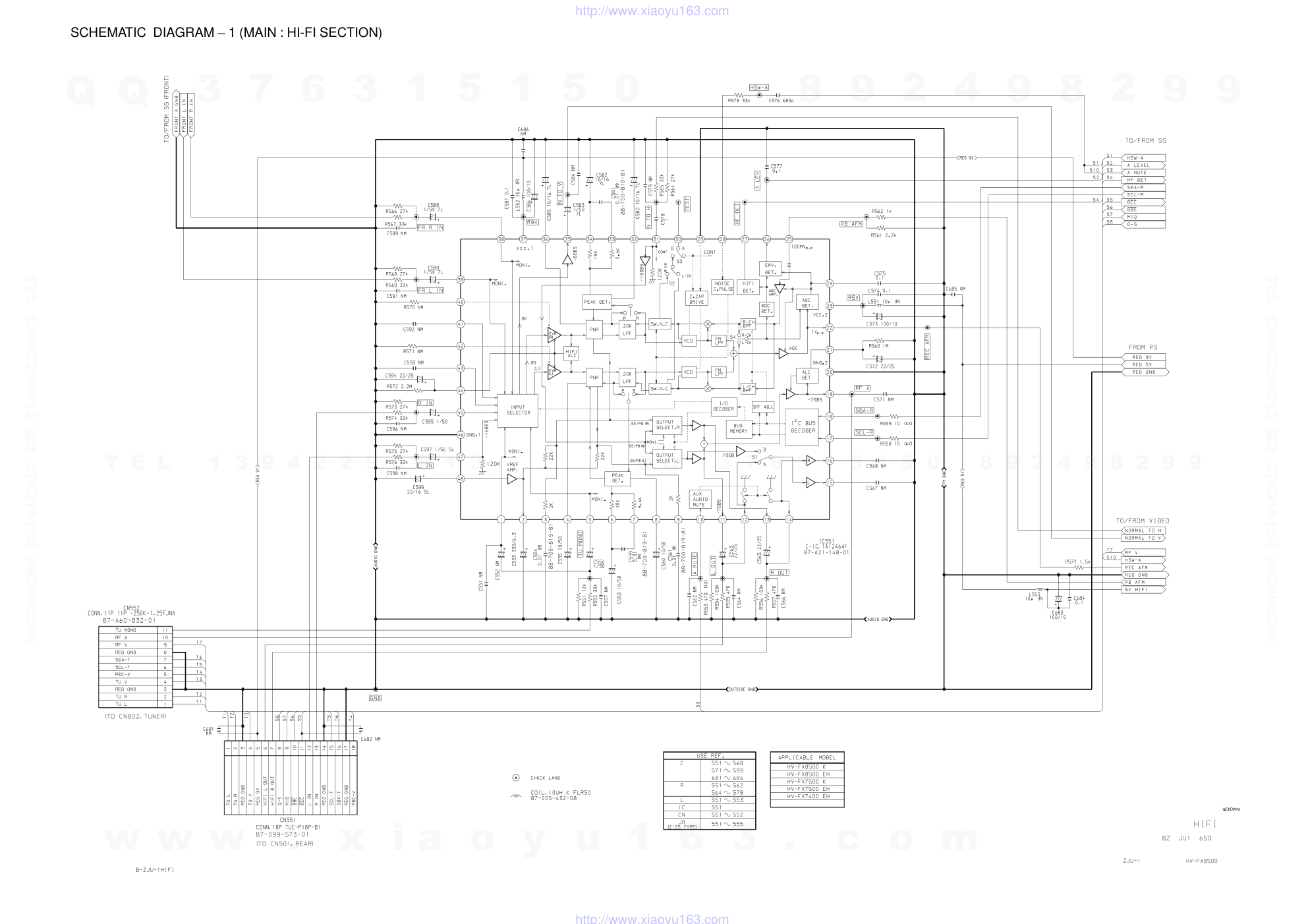 爱华AIWA HV-FX8500K  CD播放机电路图-9