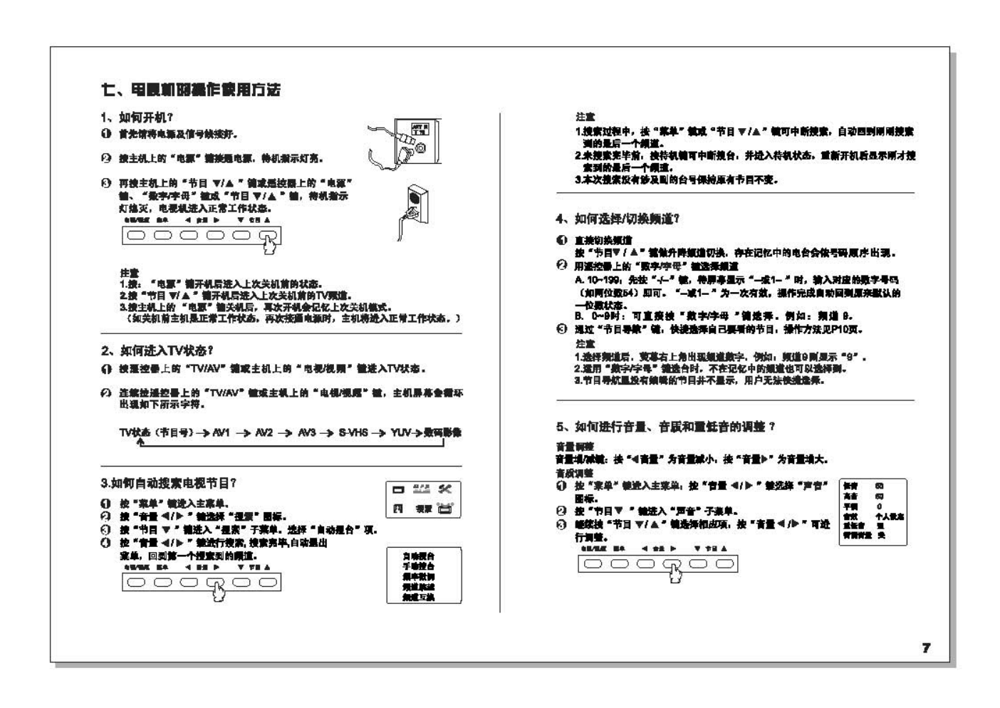 TCL王牌HID34158HR彩电使用说明书-7 TCL王牌HID34158HR彩电使用说明书-7