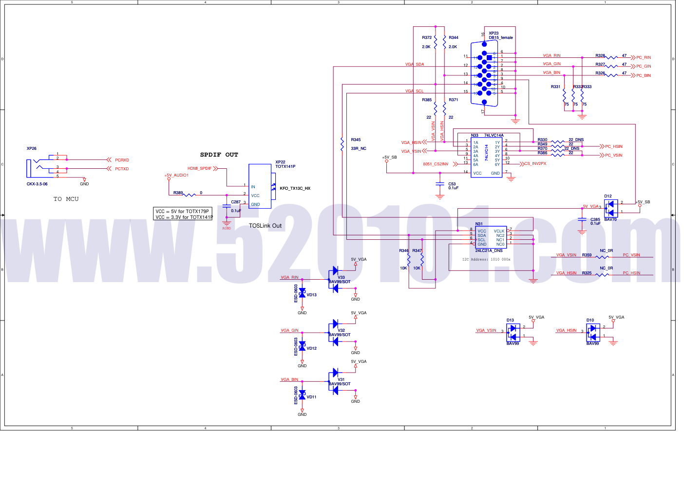 海信TLM3229G、TLM3729G、TLM4229G彩电原理图-6 海信TLM3229G、TLM3729G、TLM4229G彩电原理图-6