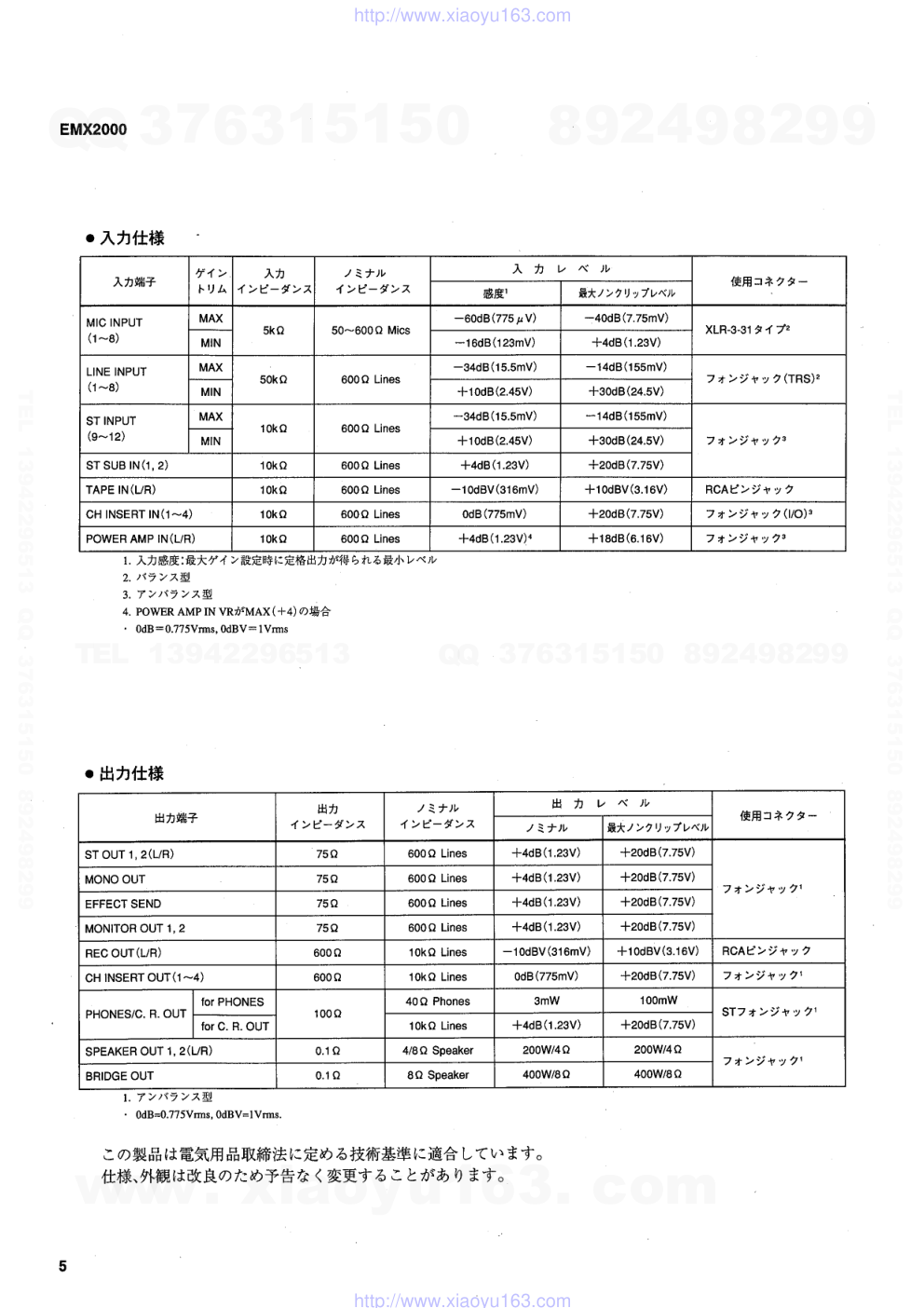 雅马哈YAMAHA EMX2000电路原理图-5 雅马哈YAMAHA EMX2000电路原理图-5