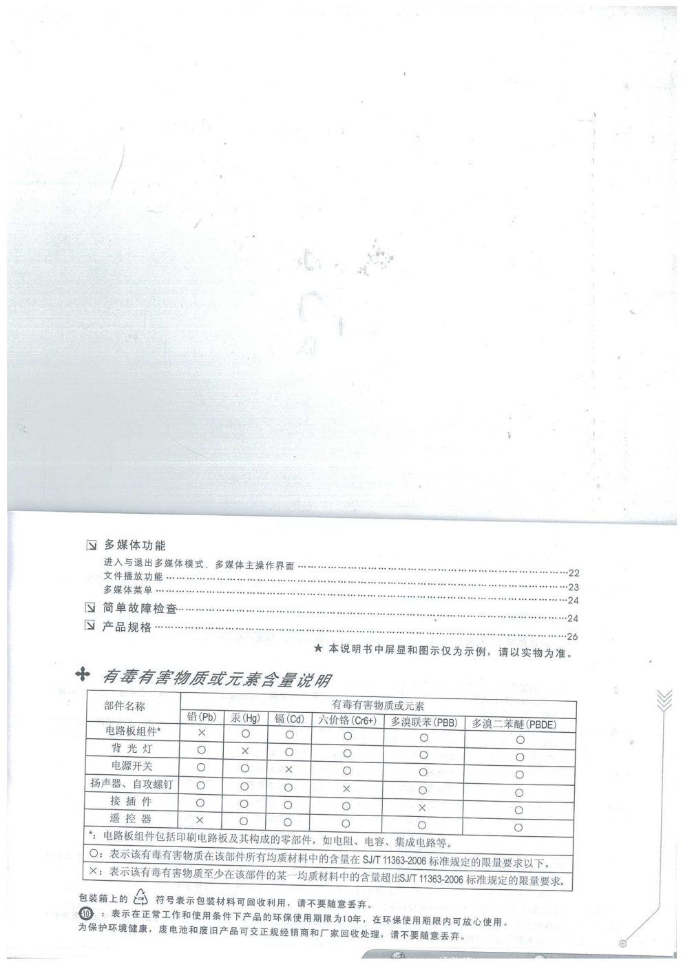 长虹LT47810FU液晶彩电使用说明书-2 长虹LT47810FU液晶彩电使用说明书-2