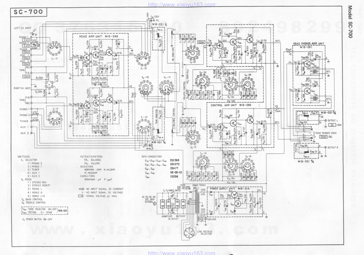 先锋PIONEER SC-700电路图-1 先锋PIONEER SC-700电路图-1