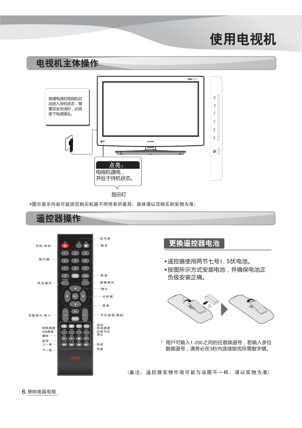 海尔LE19LUW1液晶彩电使用说明书-7 海尔LE19LUW1液晶彩电使用说明书-7