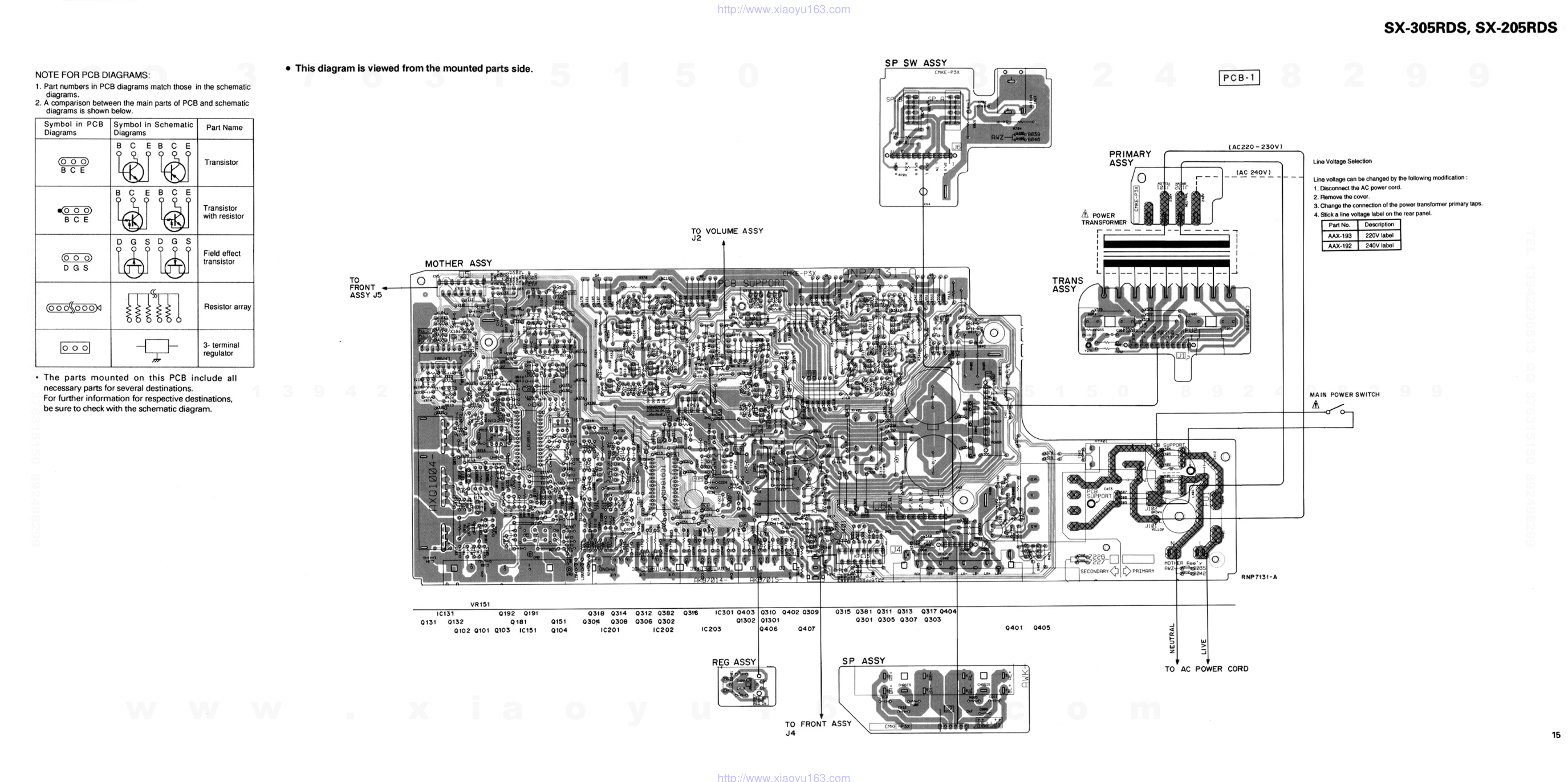 先锋PIONEER SX-305RDS电路图-8
