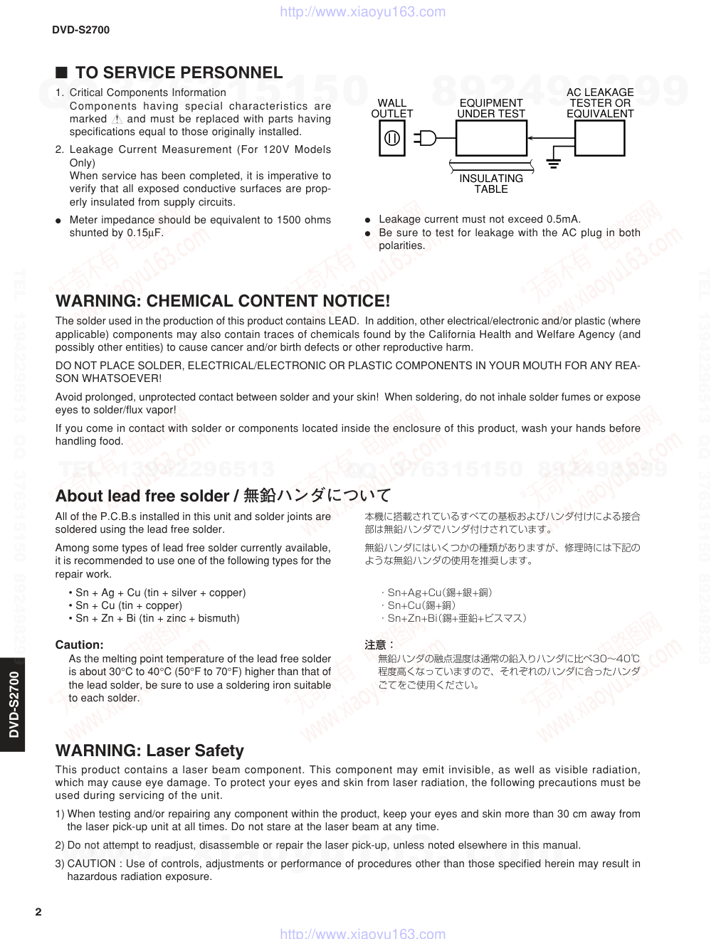 雅马哈YAMAHA DVD-S2700电路原理图-1 雅马哈YAMAHA DVD-S2700电路原理图-1