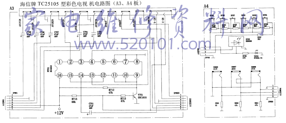海信TC25105彩电图纸-0 海信TC25105彩电图纸-0