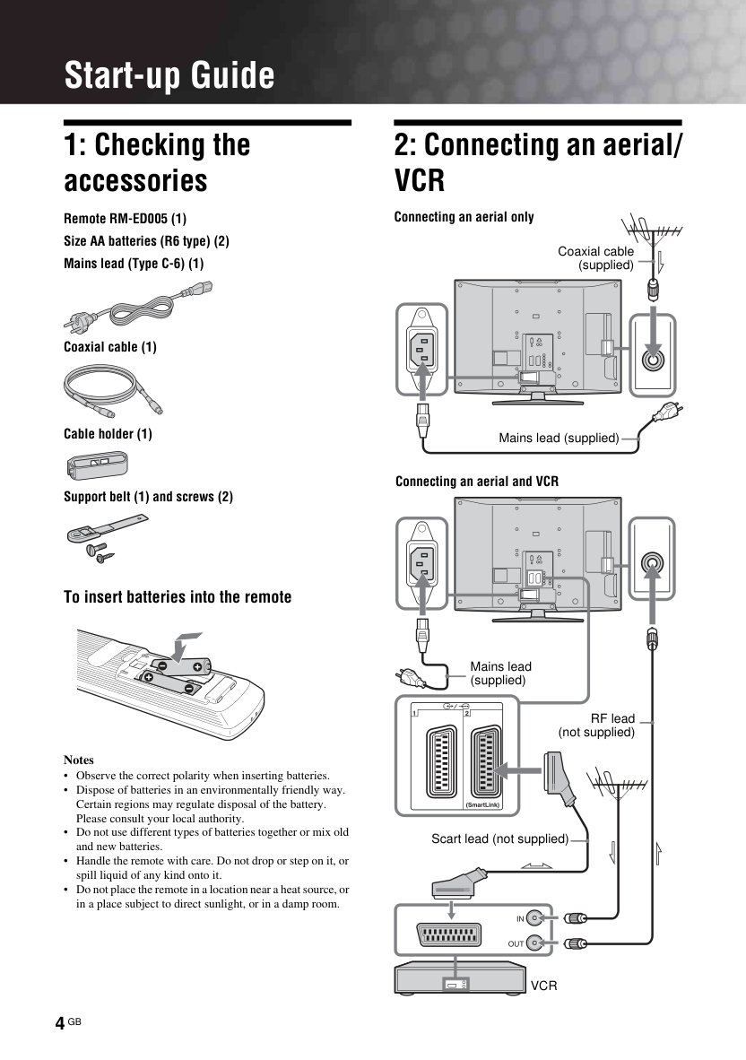 索尼KDL-40V2000液晶彩电使用手册-3