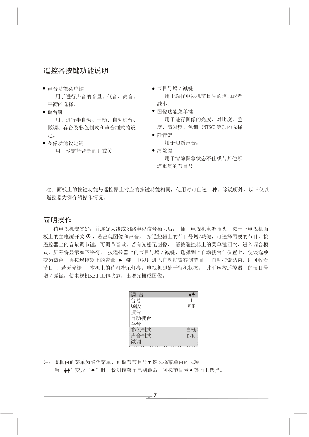 上广电D3466BF彩电使用说明书-7 上广电D3466BF彩电使用说明书-7