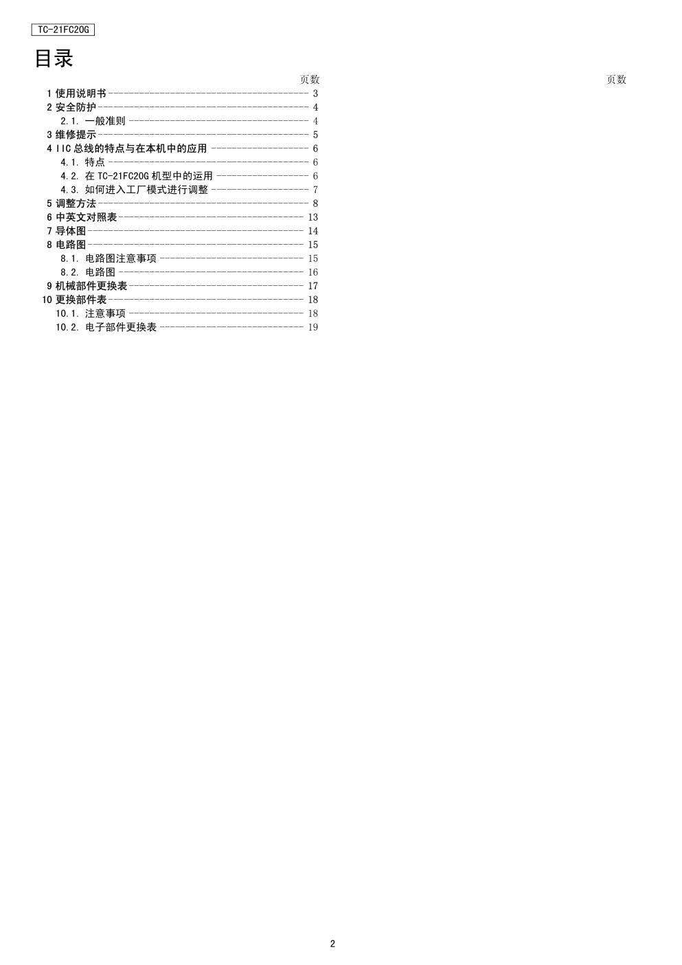 松下电视TC-21FC20G 说明书-1 松下电视TC-21FC20G 说明书-1