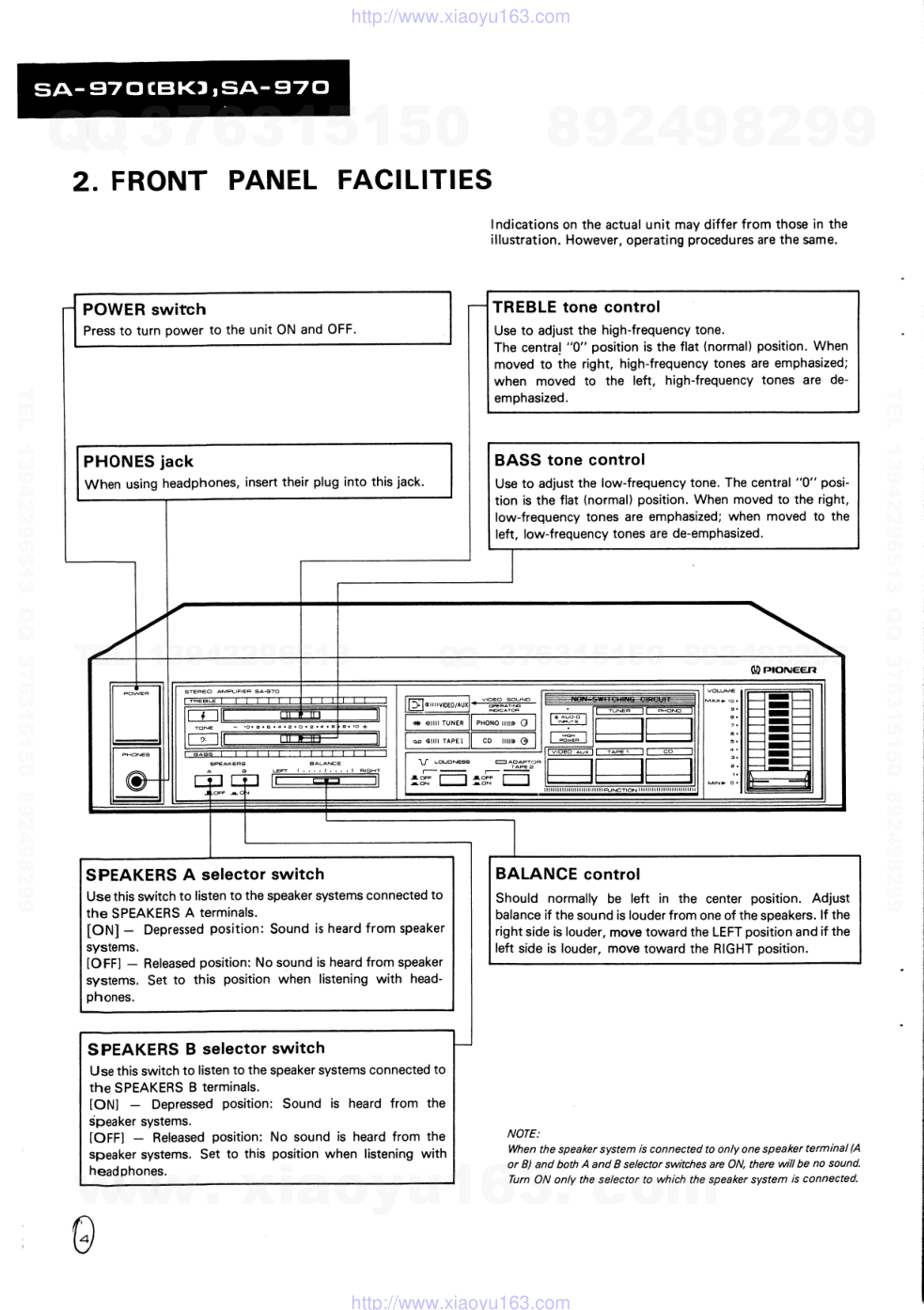 先锋PIONEER SA-970(BK)音响电路图-3 先锋PIONEER SA-970(BK)音响电路图-3