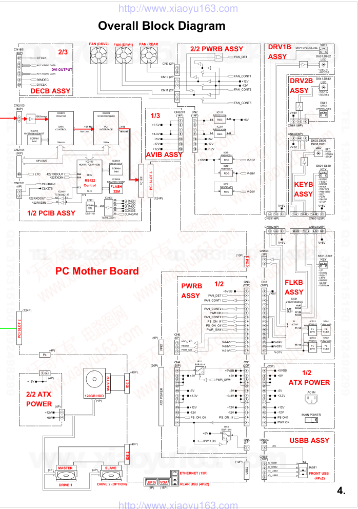 先锋PIONEER PRV-LX1音响电路图-4 先锋PIONEER PRV-LX1音响电路图-4