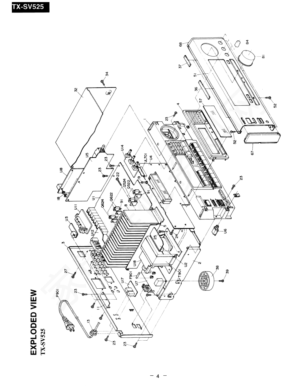 安桥TX-SV525功放图纸-3 安桥TX-SV525功放图纸-3