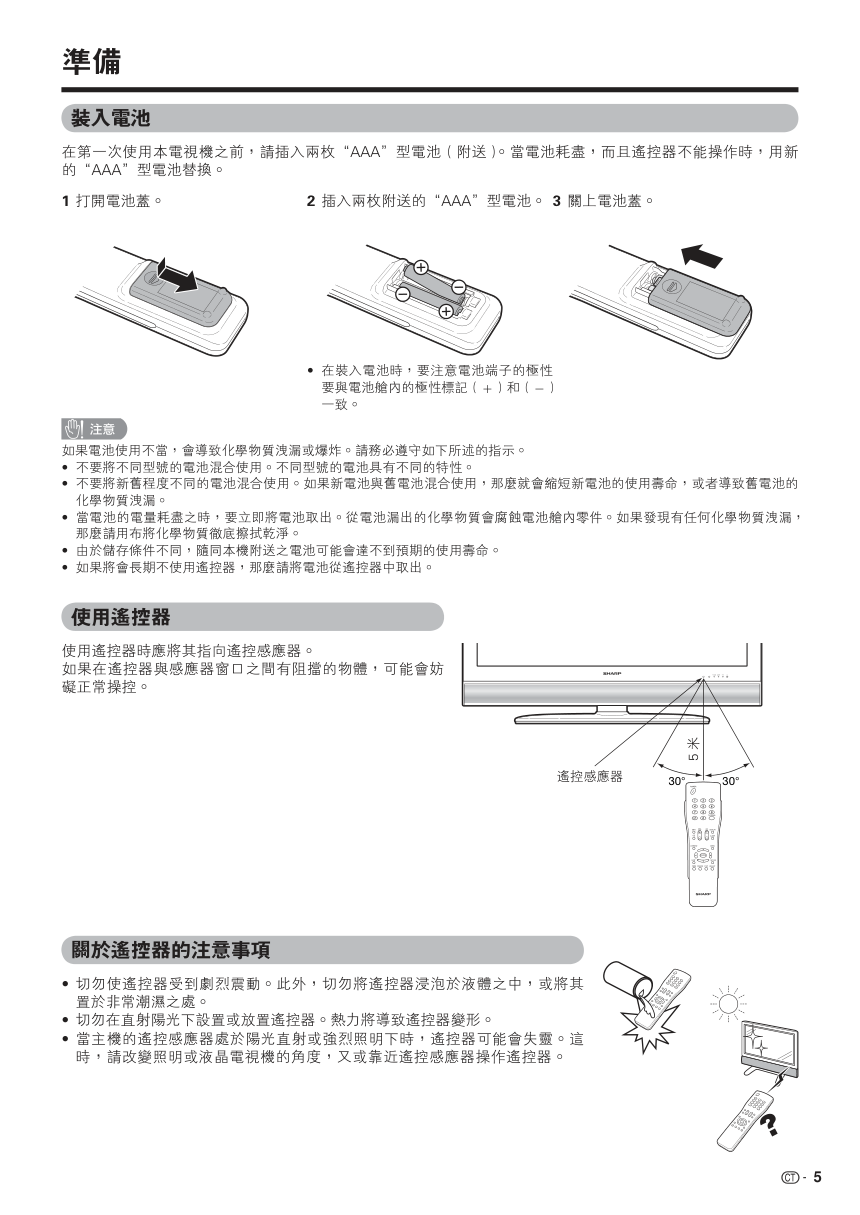 声宝LC-42BX5H型液晶电视机说明书-6 声宝LC-42BX5H型液晶电视机说明书-6