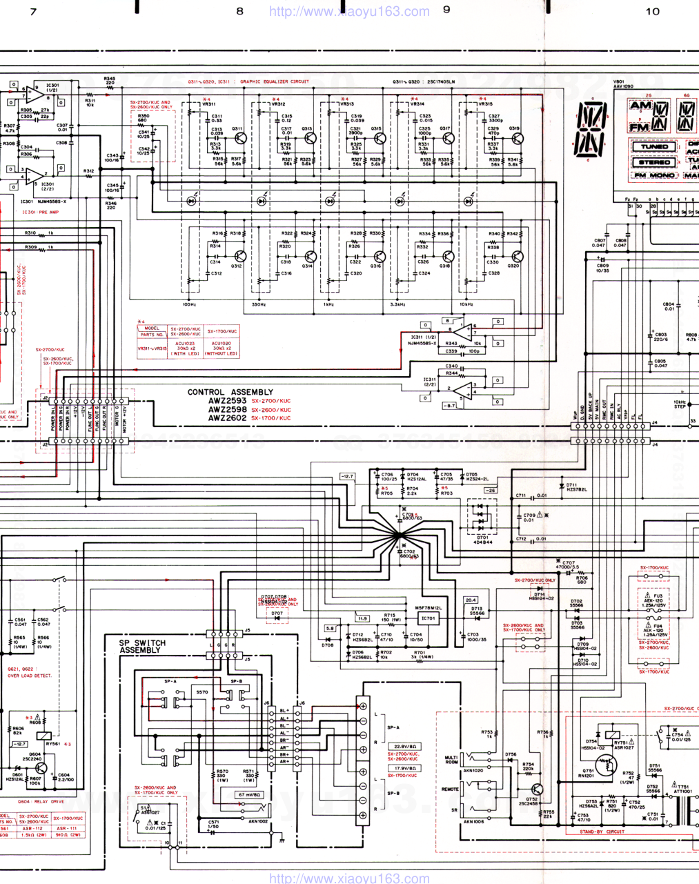 先锋PIONEER SX-2700电路图-2 先锋PIONEER SX-2700电路图-2
