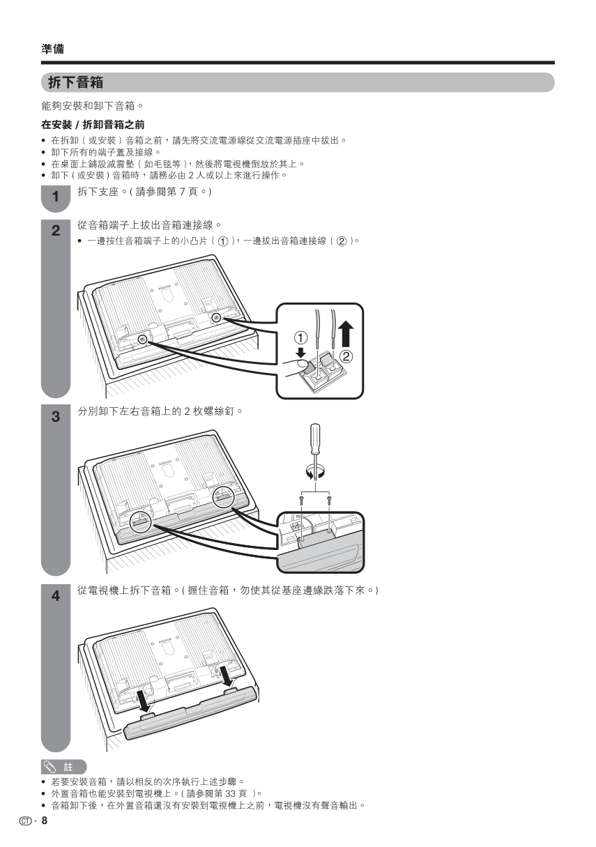 声宝LC-42G7H型液晶电视机说明书-8 声宝LC-42G7H型液晶电视机说明书-8