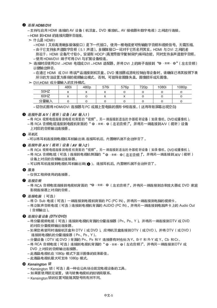 三星LA52F71B液晶彩电使用说明书-6