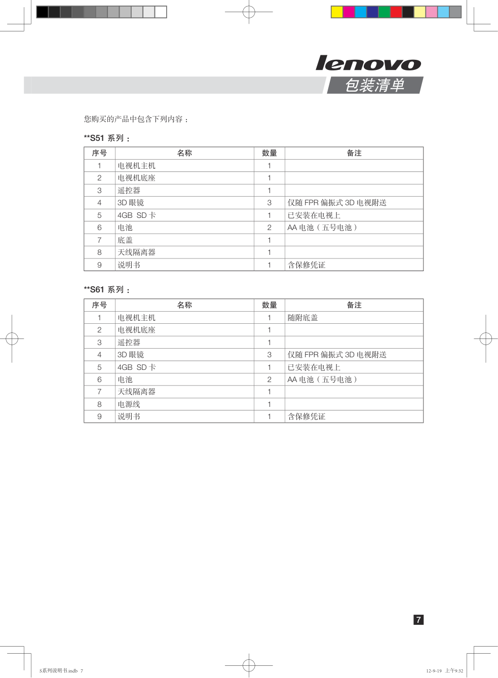 联想47S61液晶电视使用说明书-9