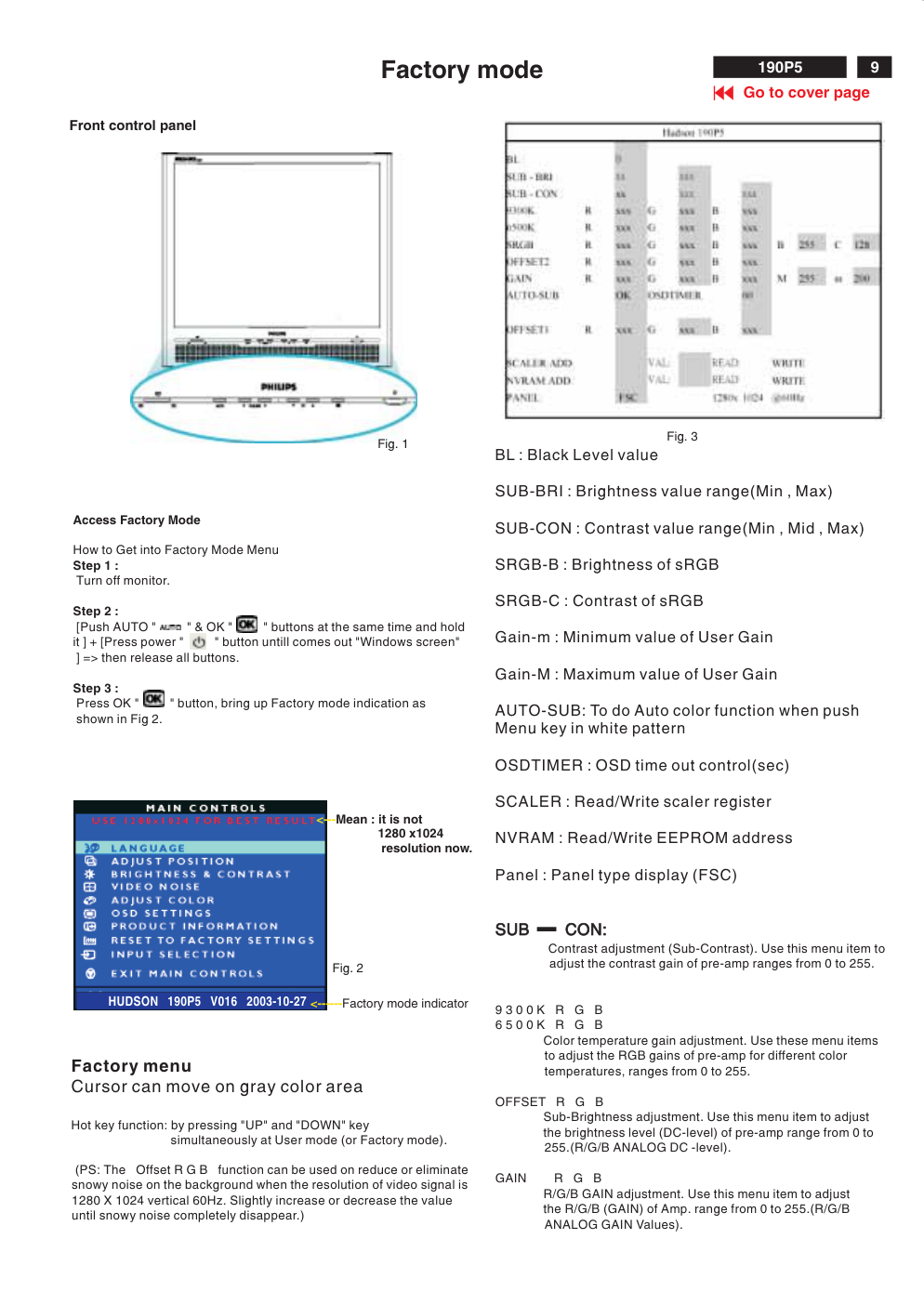 飞利浦190P5EG00液晶显示器维修手册-8