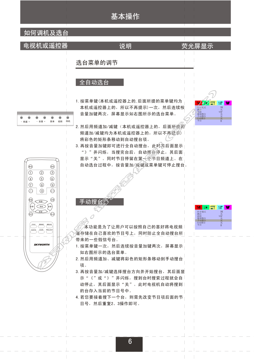 创维25T68AA(5S31机芯)彩电使用说明书-6