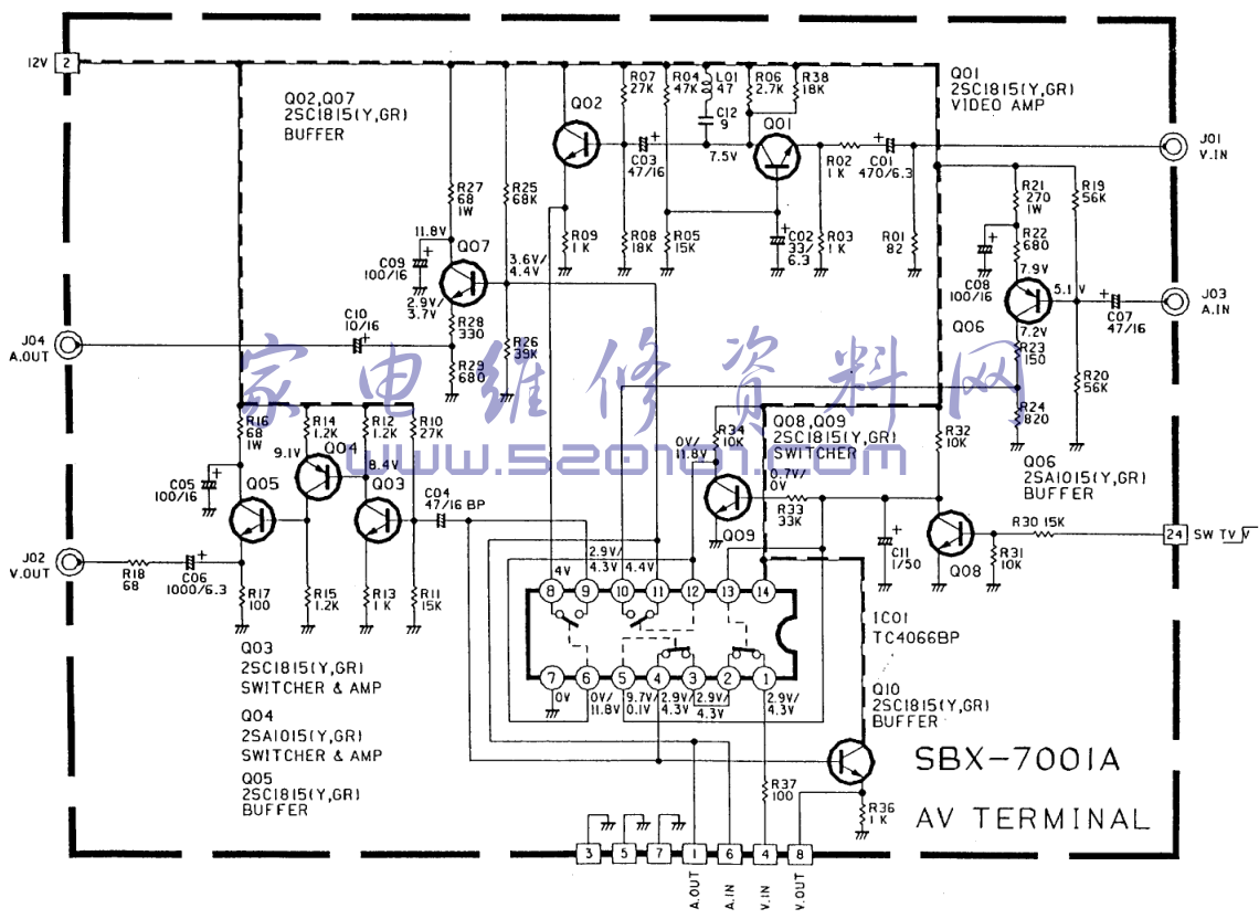 JVC C211ED彩电图纸-0