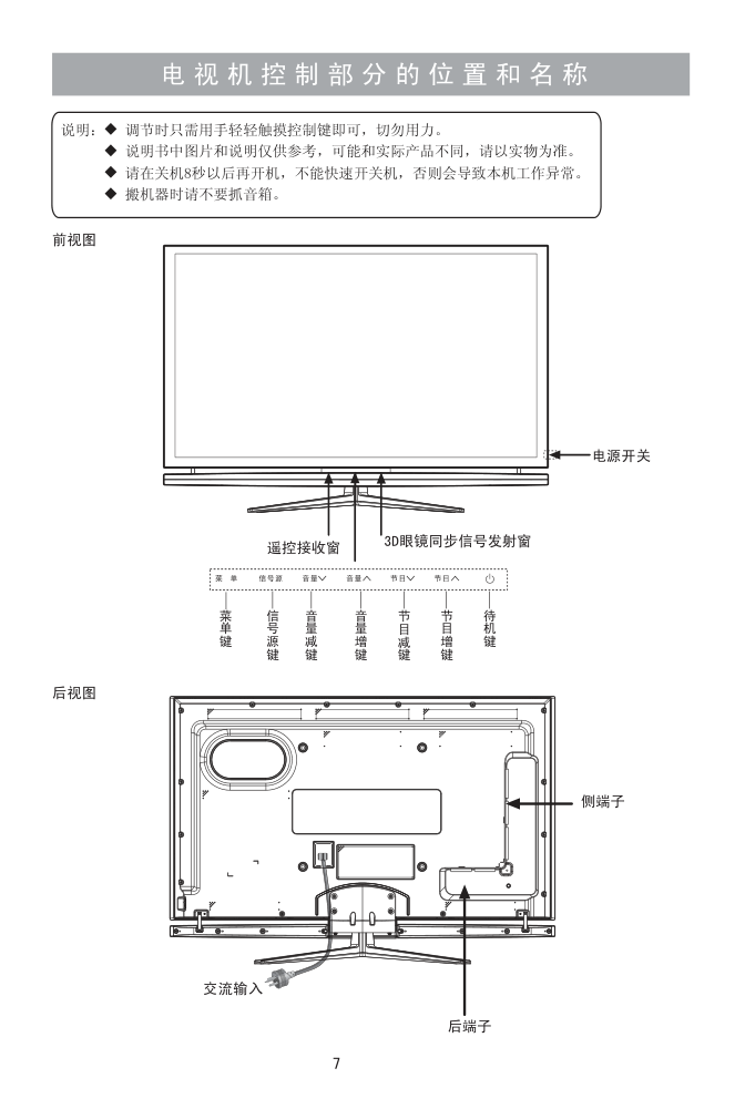 海信LED46XT68G3D液晶彩电使用说明书-8 海信LED46XT68G3D液晶彩电使用说明书-8