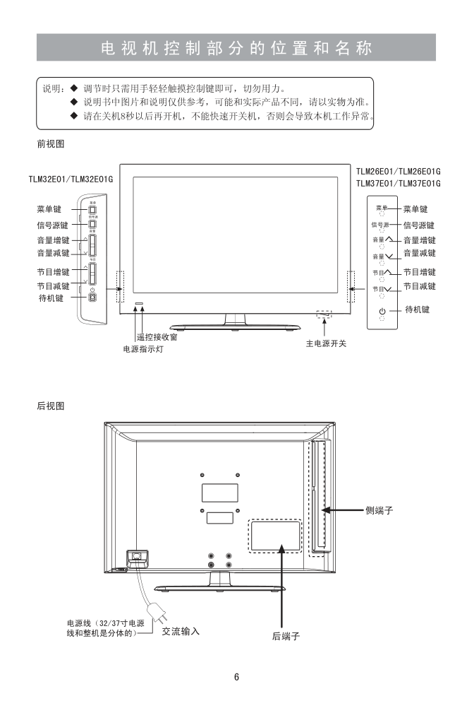 海信TLM37E01G液晶彩电使用说明书-7 海信TLM37E01G液晶彩电使用说明书-7