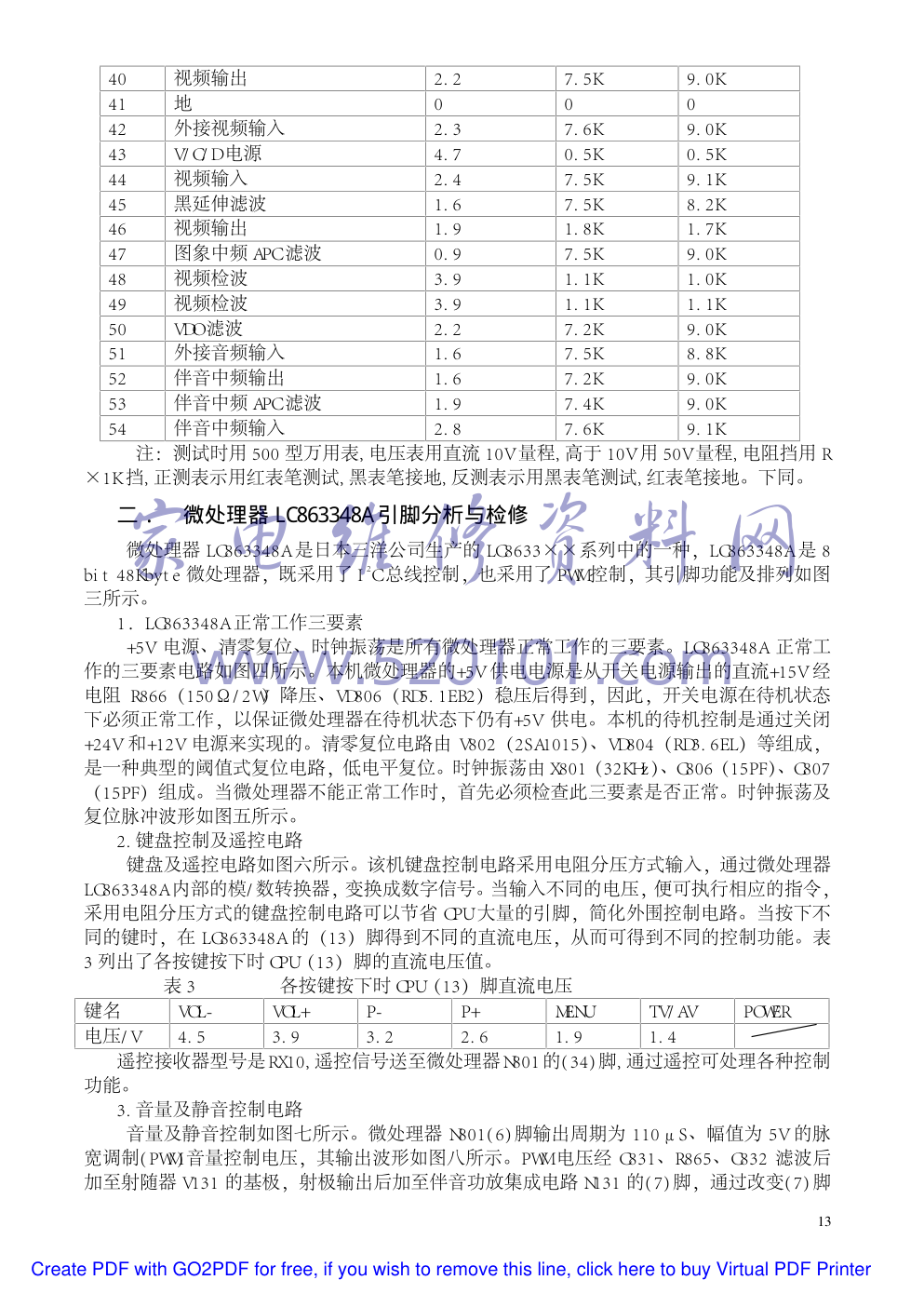 海尔HT-2199D彩电维修手册-2