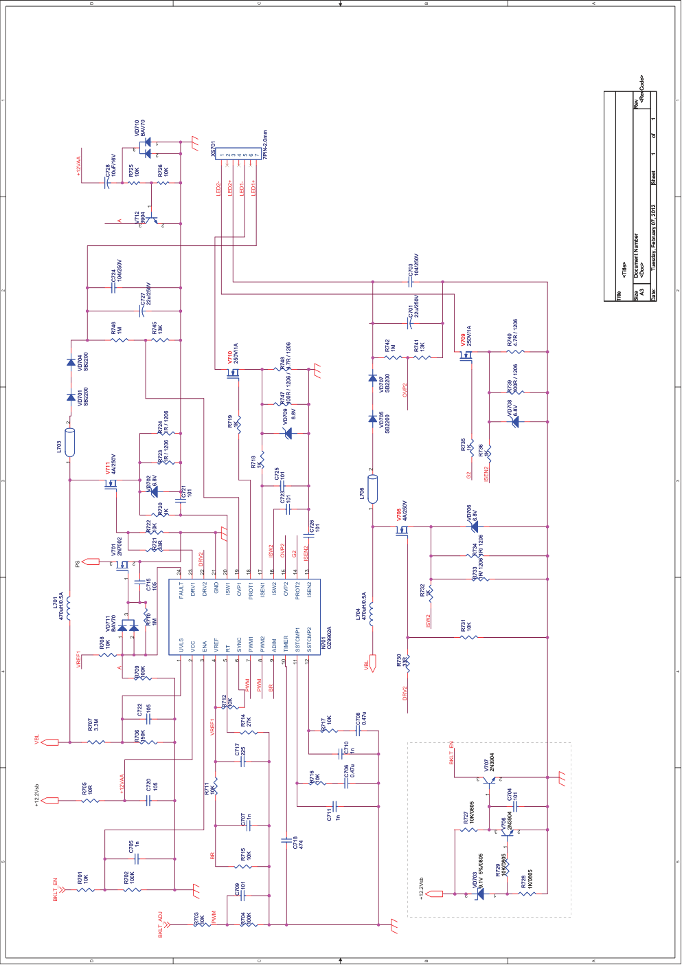 康佳LED42F2200NE液晶电视35016895板电路原理图-2