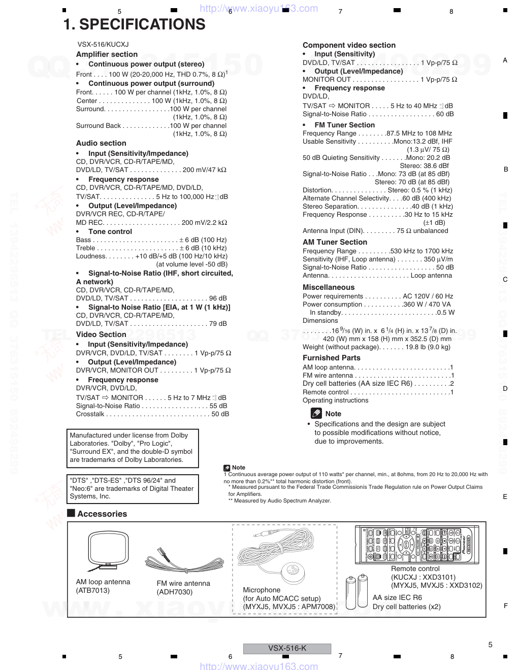 先锋PIONEER VSX-516-K电路图-4 先锋PIONEER VSX-516-K电路图-4