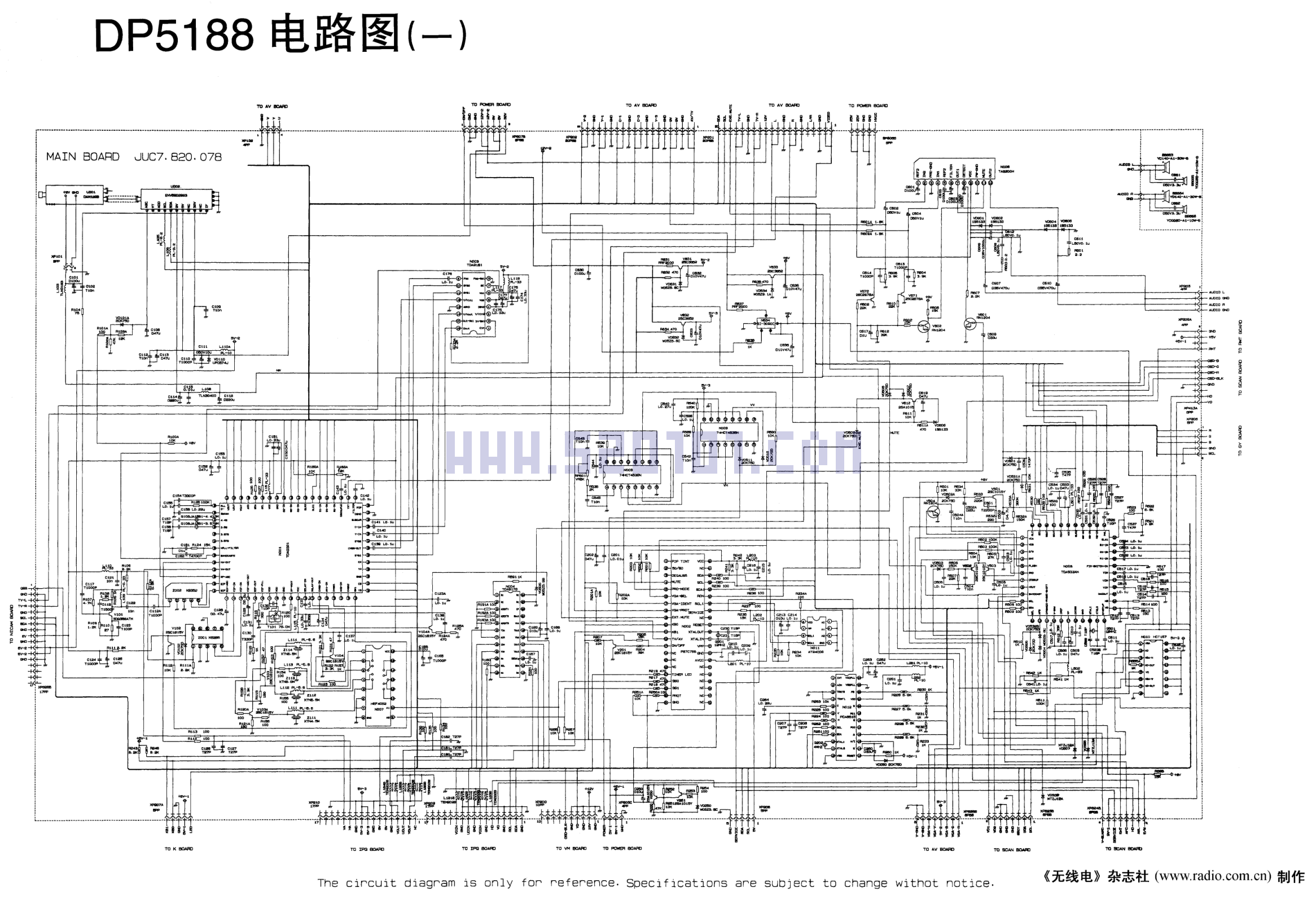 长虹DP5188彩电图纸-0 长虹DP5188彩电图纸-0
