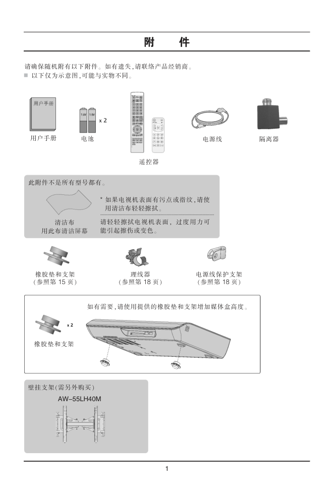 LG平板彩色电视机55LH9使用说明书-2