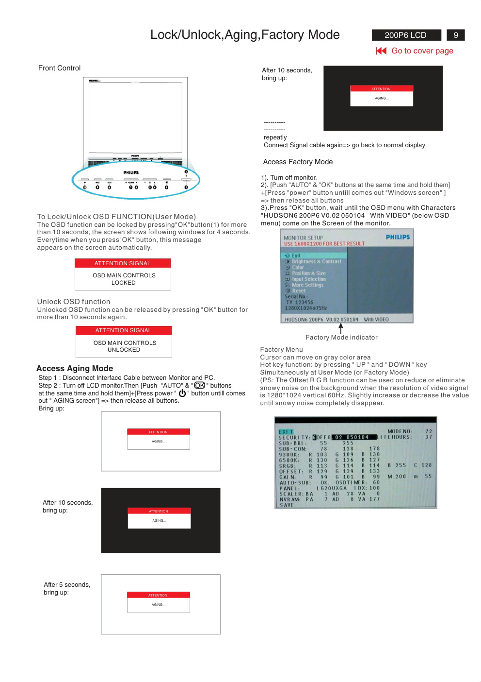 飞利浦200P6EG00液晶显示器维修手册-8