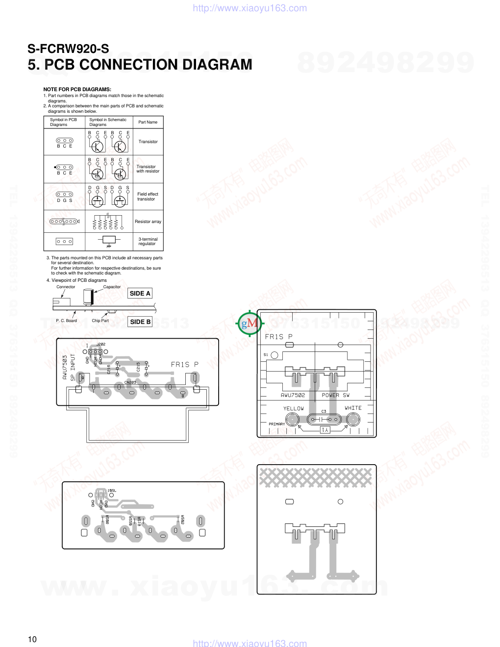 先锋PIONEER S-FCRW920-S电路图-9 先锋PIONEER S-FCRW920-S电路图-9