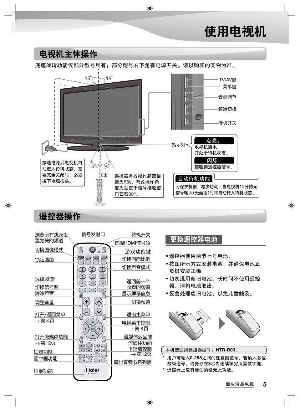 海尔LU26K3A液晶彩电使用说明书-6 海尔LU26K3A液晶彩电使用说明书-6